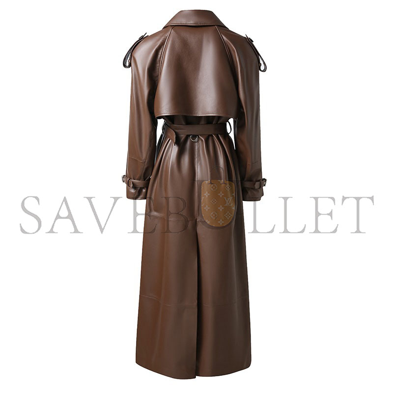 YSL BELLAMY LEATHER COAT 